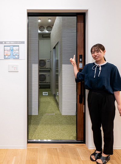 断熱部屋で実際の暖かさを体感