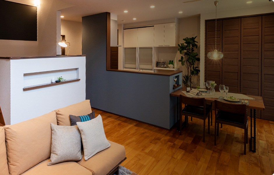 スキップフロアのあるお家