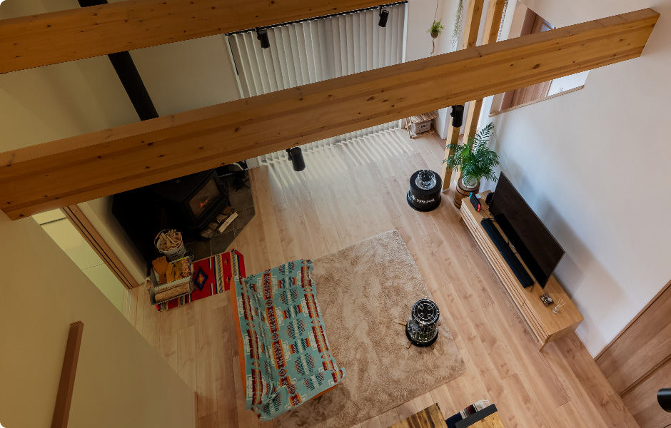 吹き抜けのあるお家