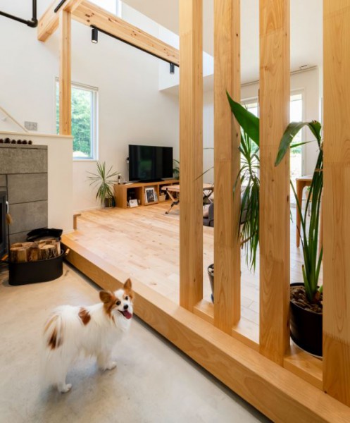 ペット用の洗い場やシャワースペース