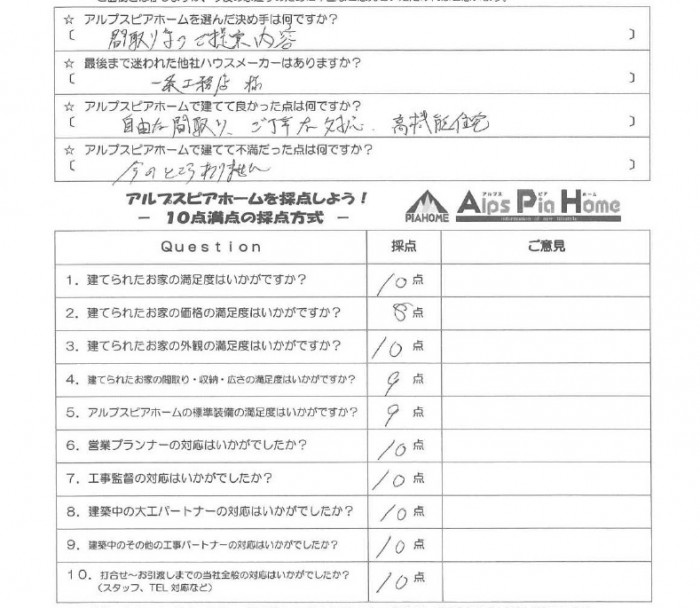 魅力的な提案と建てた後のフォローで、安心して新居生活を送れます