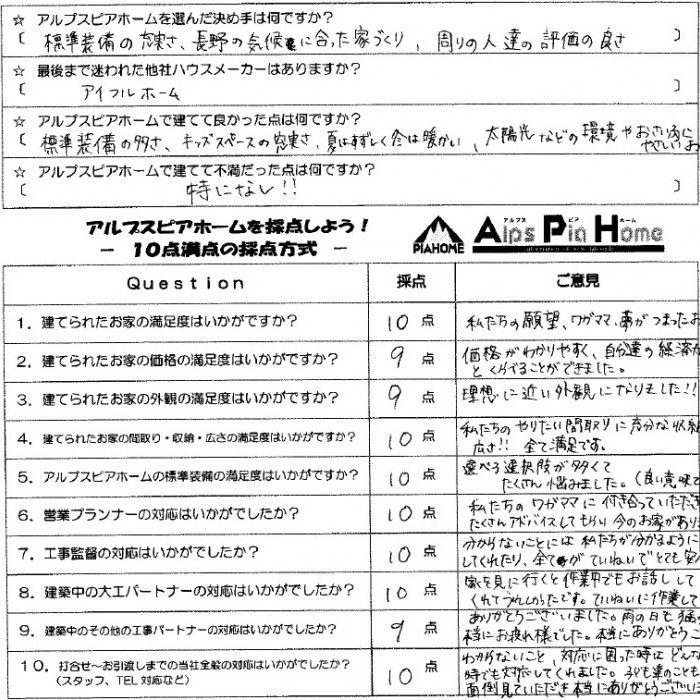スタッフの皆様と一緒にこだわりを形にできた、楽しい家づくりでした