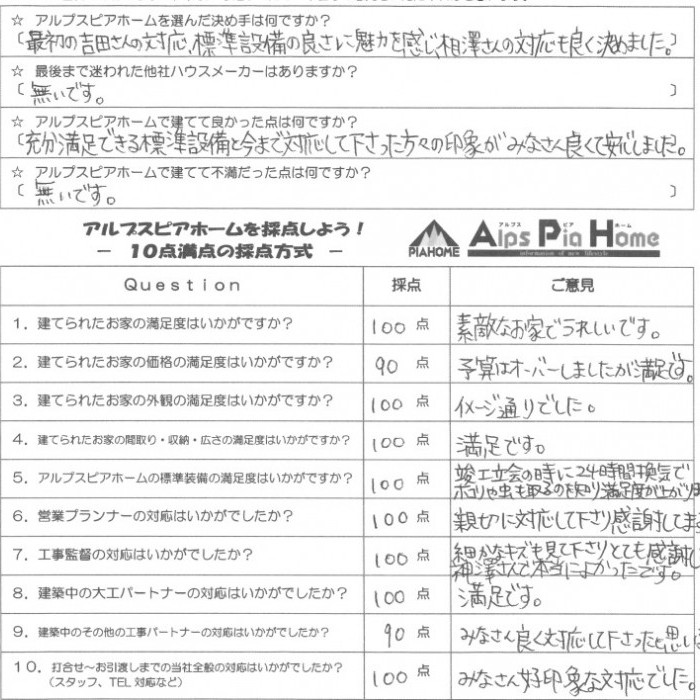 質の高い標準設備と好印象な対応で、安心な住まいに