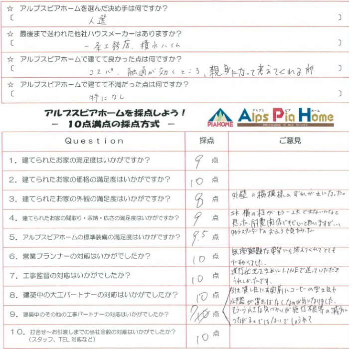家族のこれからの暮らしが楽しみになる、親身な提案と実用的な間取り