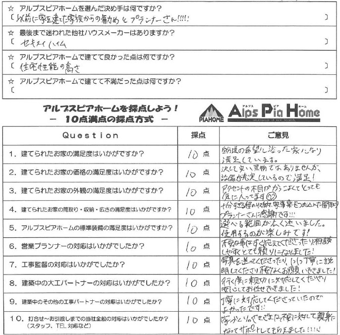 プロに支えられ、じっくりと進めていった家造り