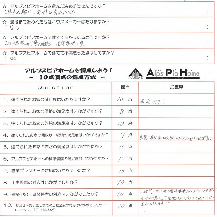 APHさんは安心して任せることが出来るメーカーさんです！